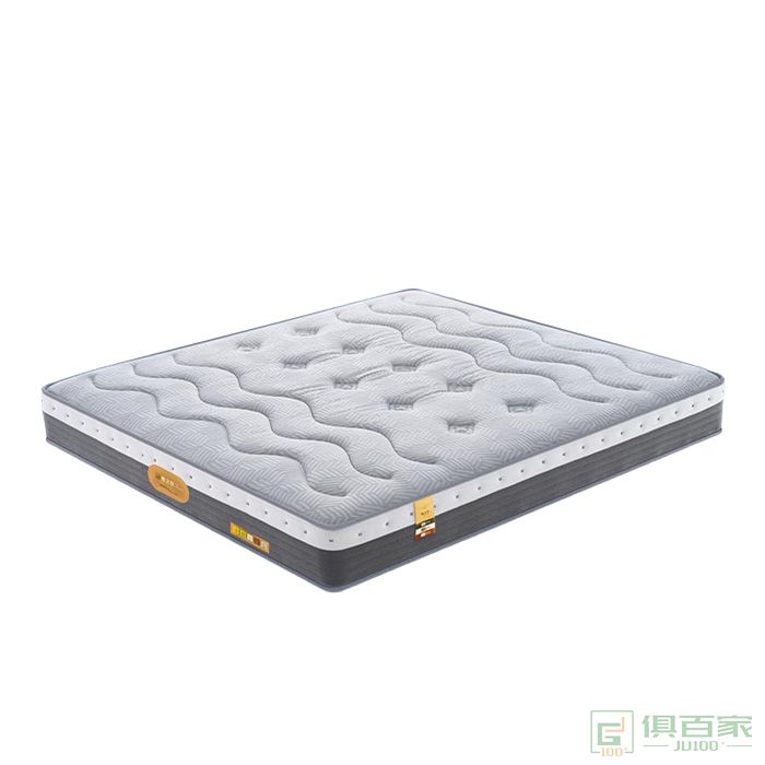 粤之恒家具床垫系列银灰人植棉针织面料纳米抗 菌布床垫