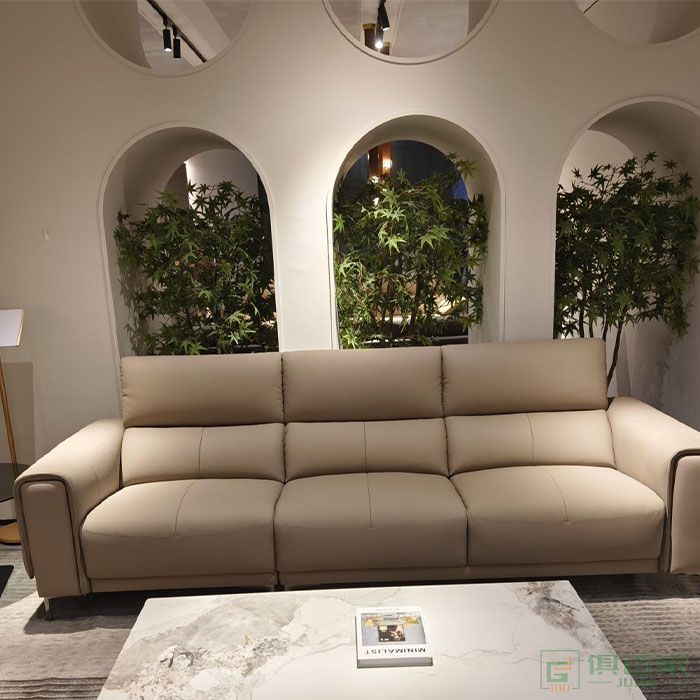 粤之恒家具住宅沙发系列意式极简轻奢直排沙发