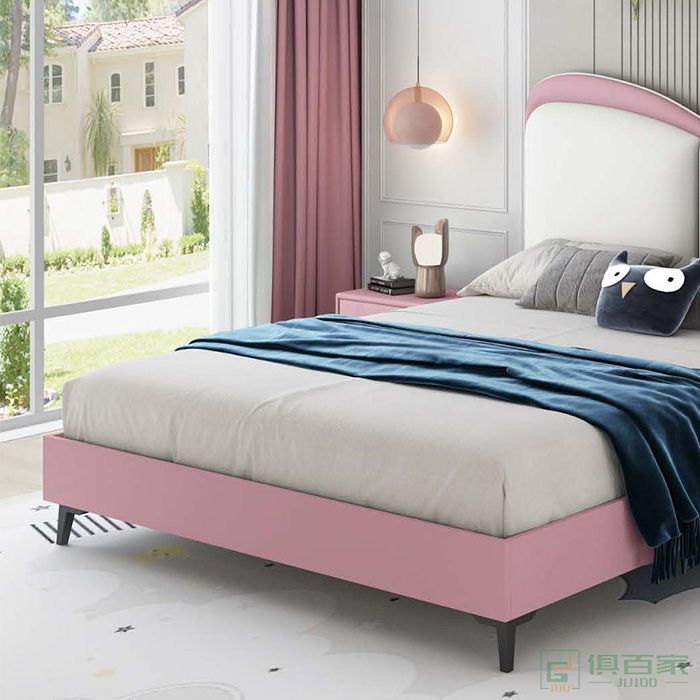 法轩尼（皇琛）家具床系列超细纤维皮革床头柜儿童床