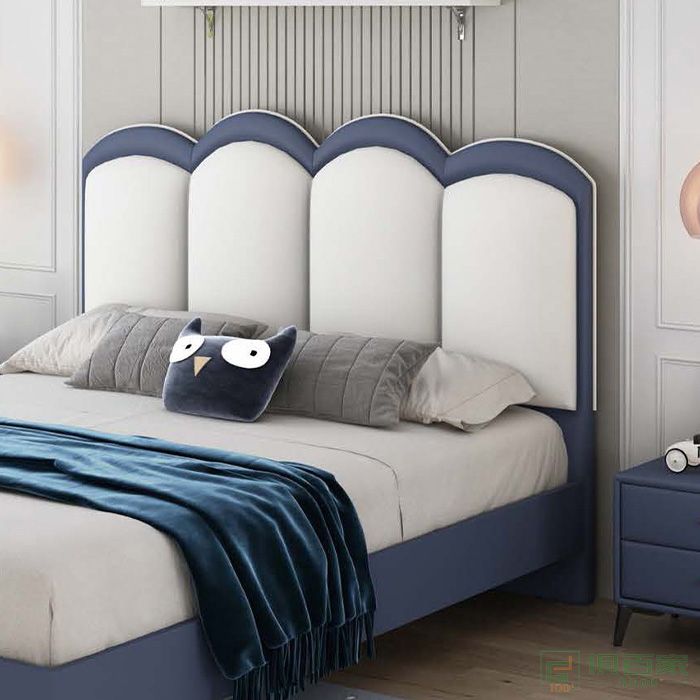 法轩尼（皇琛）家具床系列有机硅皮革床头柜儿童床
