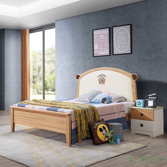 爱丽松家具儿童床系列现代简约儿童实木床