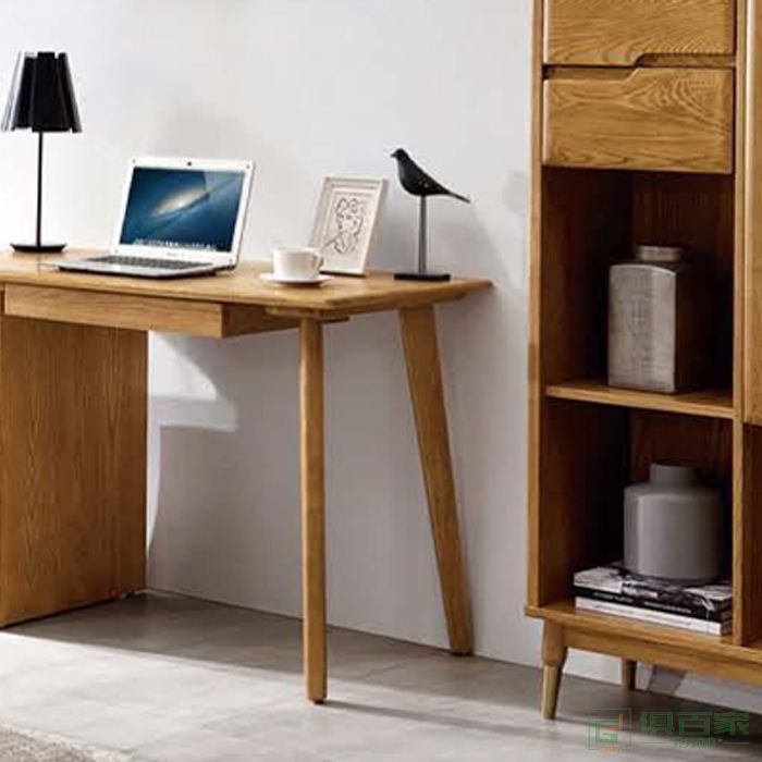 睿裕居书桌椅系列现代简约轻奢白蜡木书桌