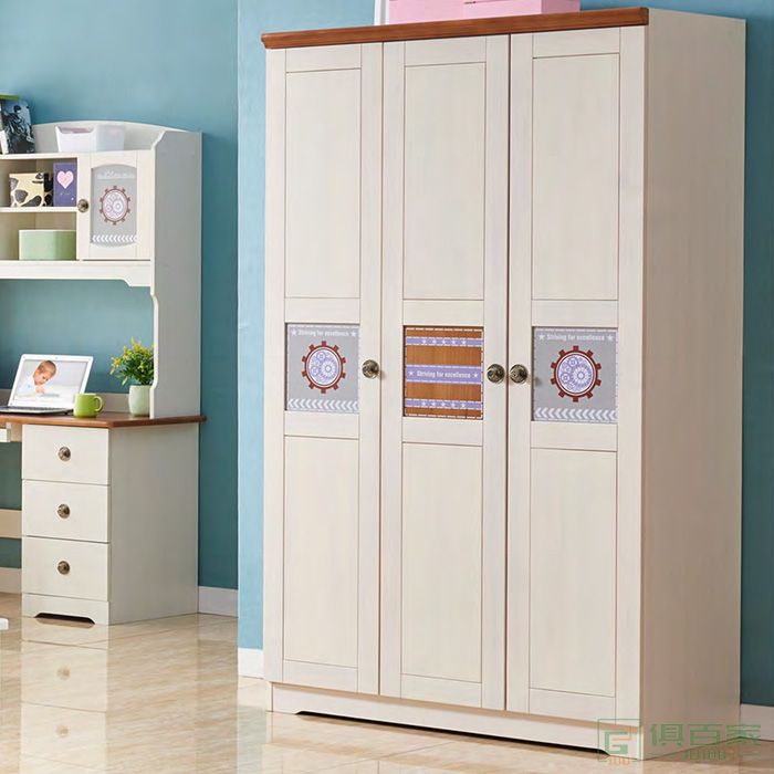 爱丽松家具儿童衣柜系列轻奢简约全实木儿童衣柜