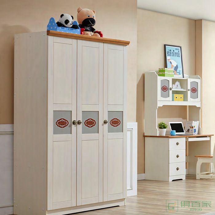 爱丽松家具儿童衣柜系列轻奢简约全实木儿童衣柜