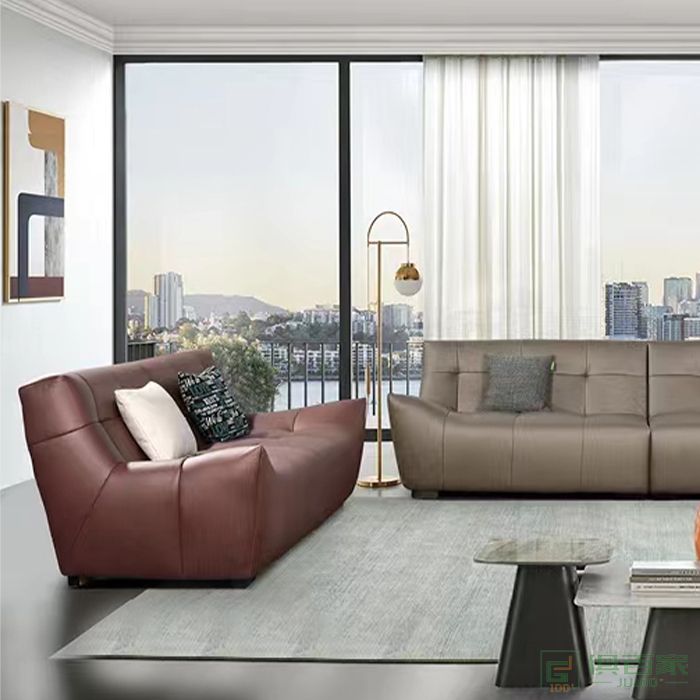 澳亿佳家具住宅沙发系列高回弹定型海绵意式极简轻奢沙发
