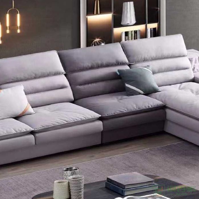 澳亿佳家具住宅沙发系列带音响功能高回弹海绵意式极简轻奢转角沙发