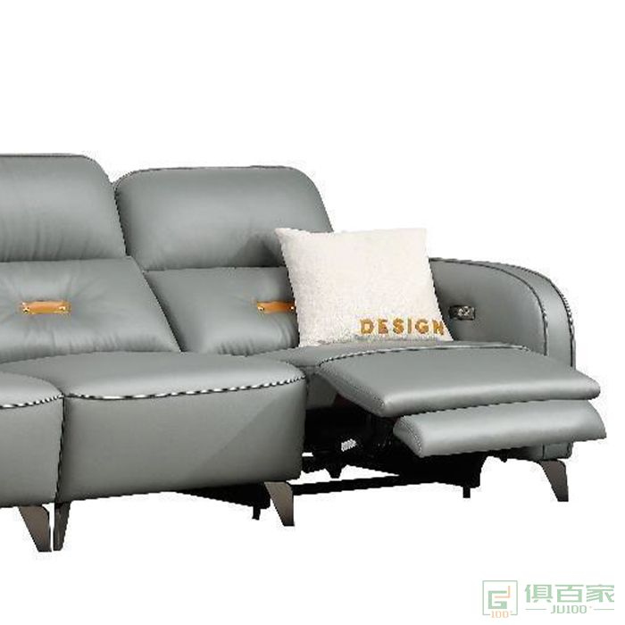 澳亿佳家具住宅沙发系列高回弹海绵意式极简轻奢电动功能直排沙发