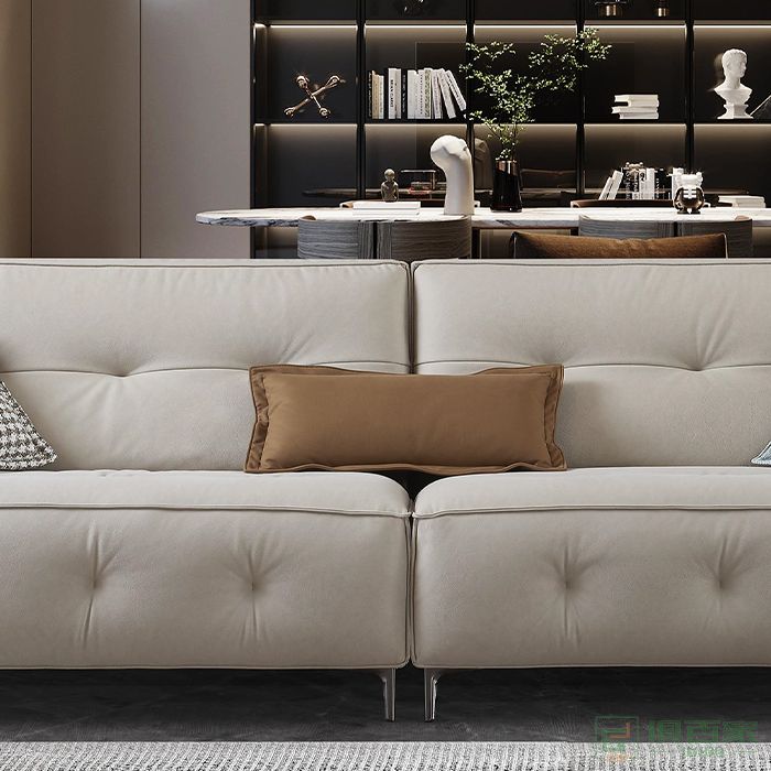 澳亿佳家具住宅沙发系列高回弹海绵坐包意式极简轻奢直排沙发