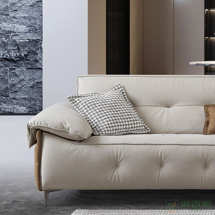 澳亿佳家具住宅沙发系列高回弹海绵坐包意式极简轻奢直排沙发