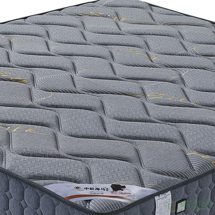 慕舒家具床垫系列碳灰纤维针织面料抗菌透气防虫防螨床垫