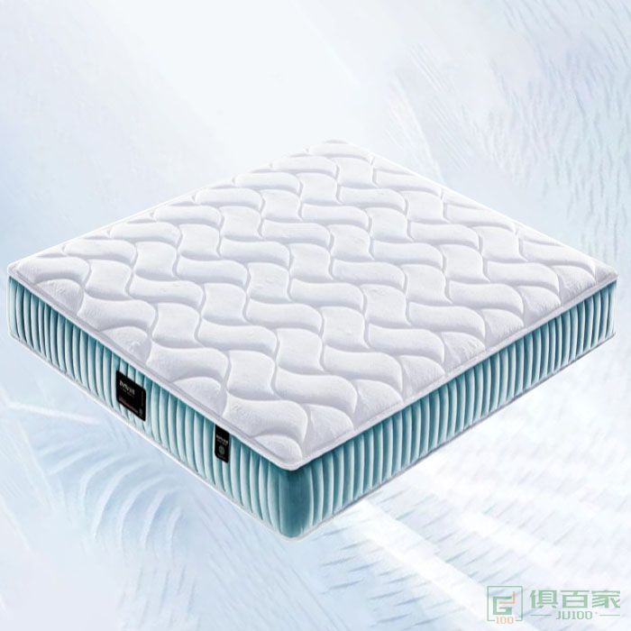 知慕家具床垫系列1分乳胶+静音独立弹簧+反正灰色3D天丝针织布床垫