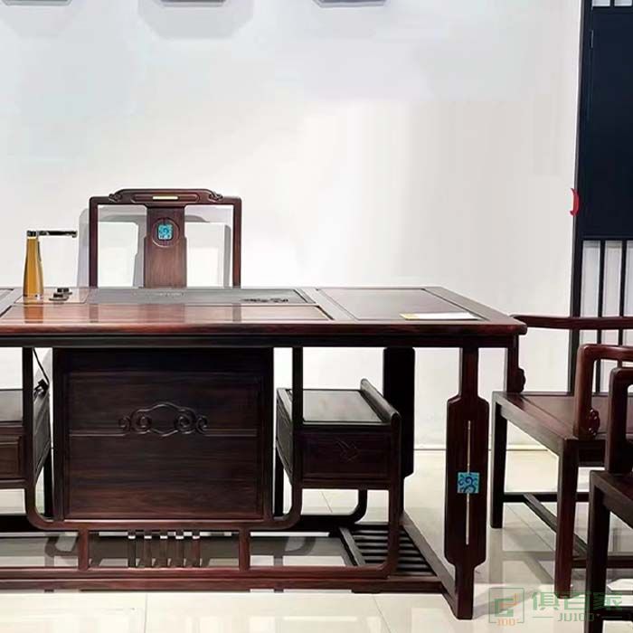 源润家具红木桌台系列新中式红木茶台酸枝古典轻奢茶台