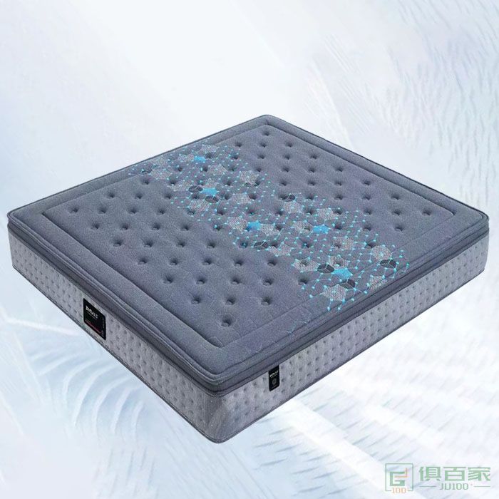 知慕家具床垫系列邦尼尔弹簧3D片材乳胶石墨烯负离子科技布床垫