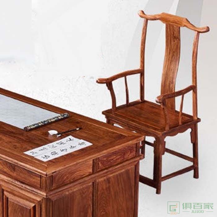 源润家具红木桌台系列新中式红木桌台刺猬紫檀古典轻奢书桌椅