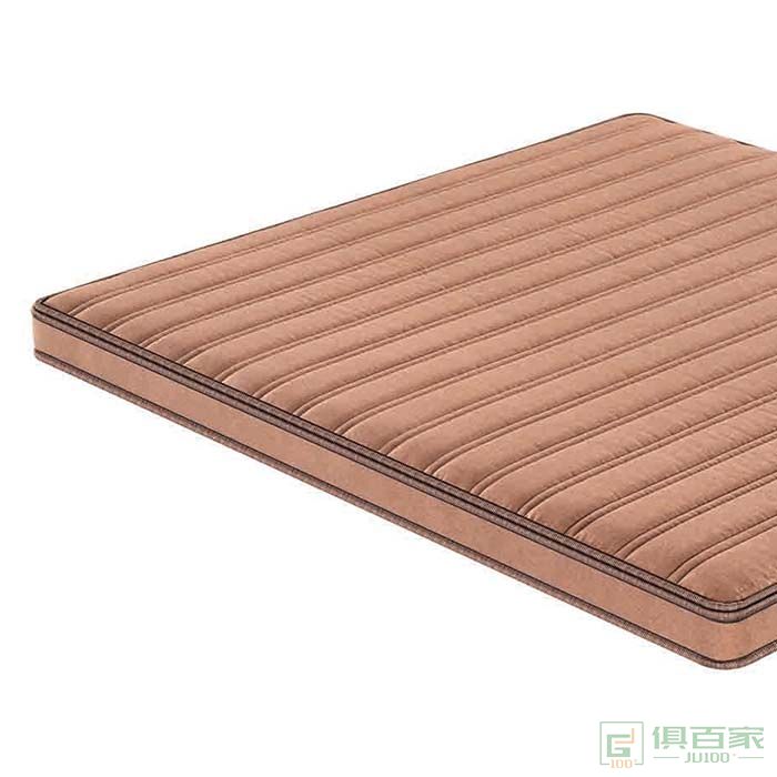 艾香梦家具床垫系列软硬适中型棕色630克亚麻面料床垫