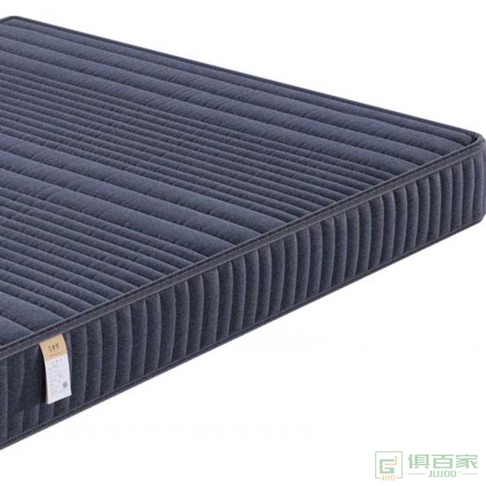 艾香梦家具床垫系列偏硬型深蓝色亚麻面料床垫