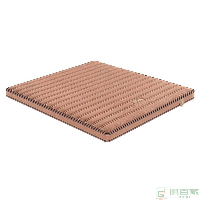 艾香梦家具床垫系列软硬适中型棕色630克亚麻面料床垫