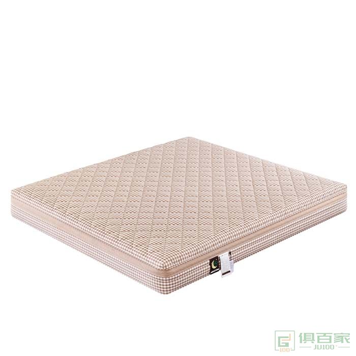 艾香梦家具床垫系列软硬适中型高端亚麻棉布格子面料床垫