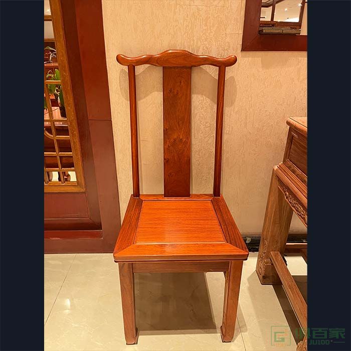 洪耀堂家具红木桌台系列大果紫檀木传奇餐椅