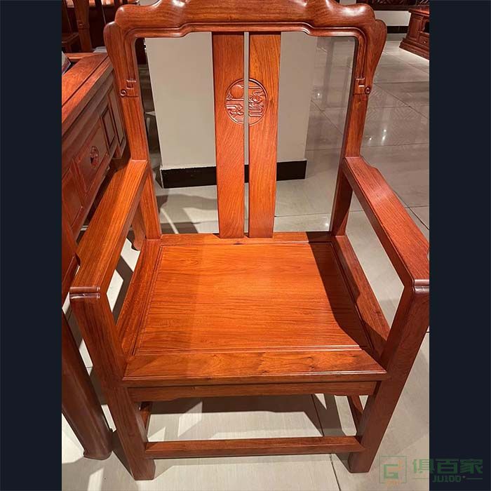 洪耀堂家具红木桌台系列大果紫檀木荷怡茶椅