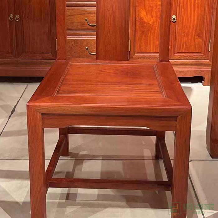 洪耀堂家具红木桌台系列大果紫檀木荷怡餐椅