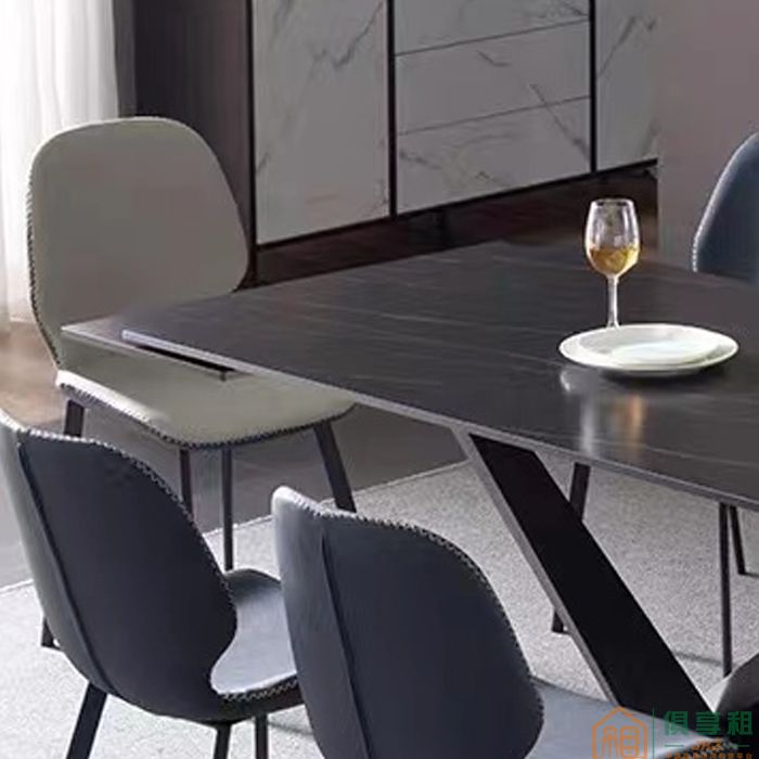 华松居家具餐桌系列简约轻奢餐桌餐椅组合
