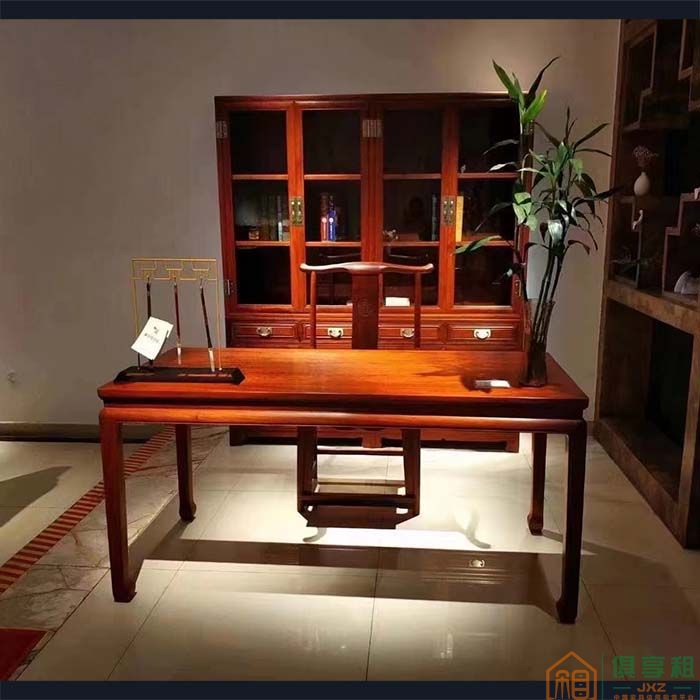 洪耀堂家具红木桌台系列大果紫檀木画案