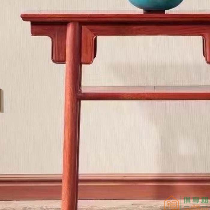 洪耀堂家具红木桌台系列大果紫檀木平头案