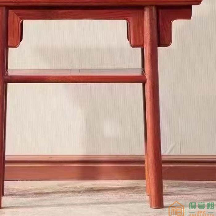 洪耀堂家具红木桌台系列大果紫檀木平头案
