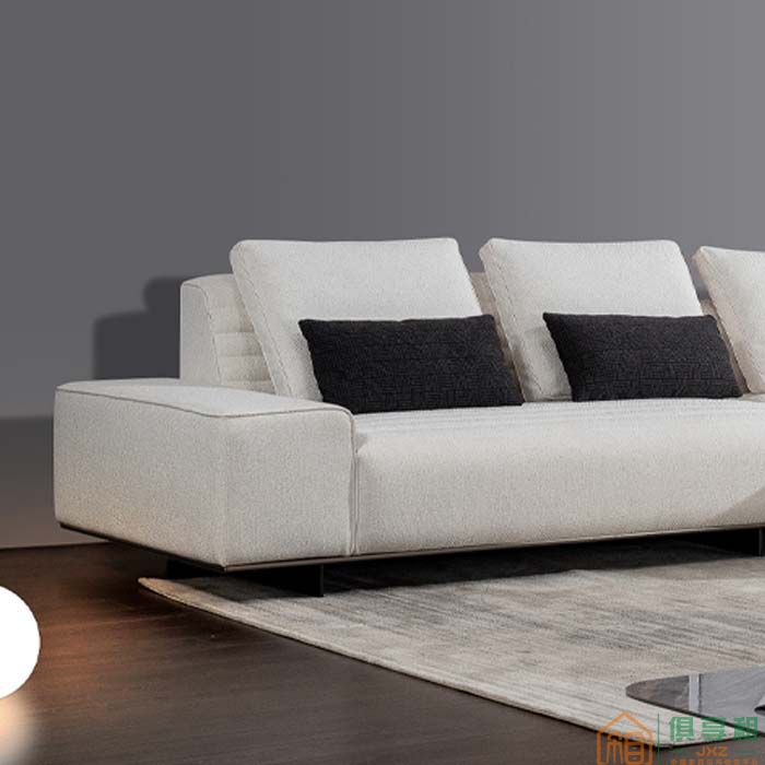 艾琴家具住宅沙发意式极简棉麻布沙发组合