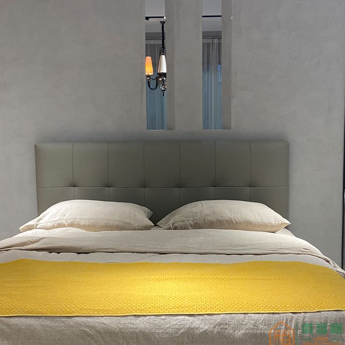 伊罗妮斯家具床系列头层黄牛皮床头柜双人床