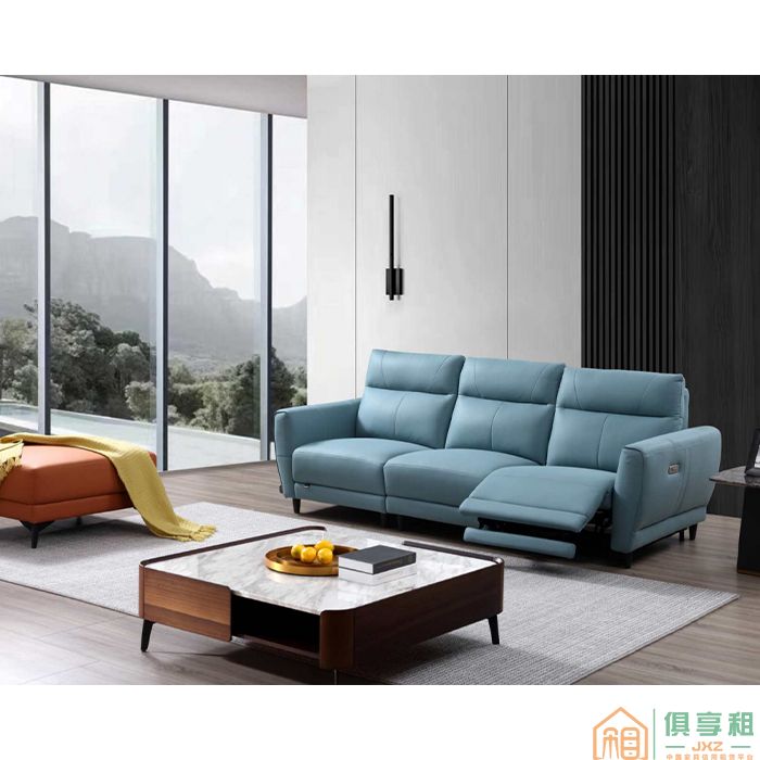 伊罗妮斯家具住宅沙发科技布极简轻奢功能直排沙发
