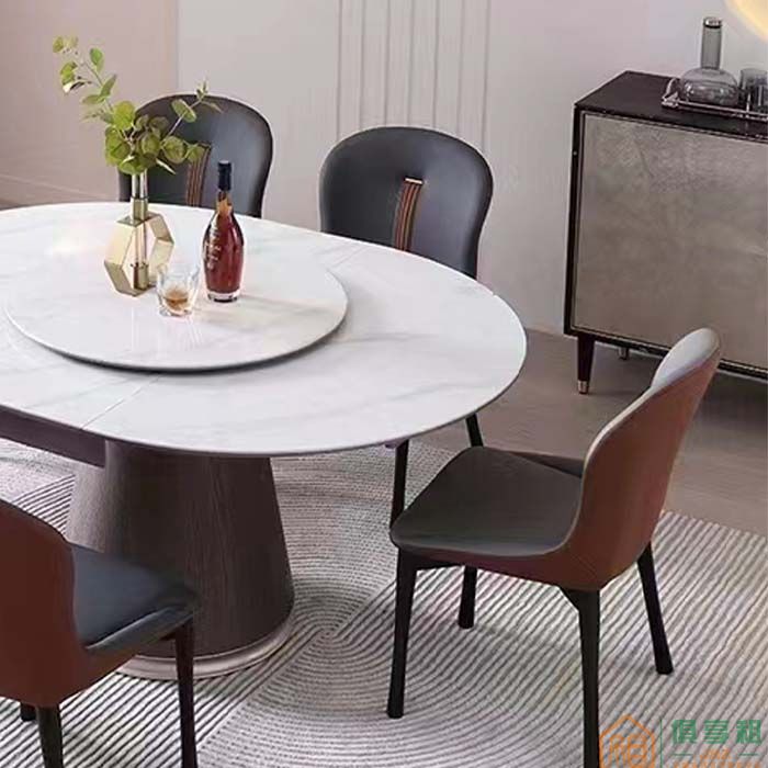 艾琴家具餐桌系列现代简约轻奢餐桌餐椅组合