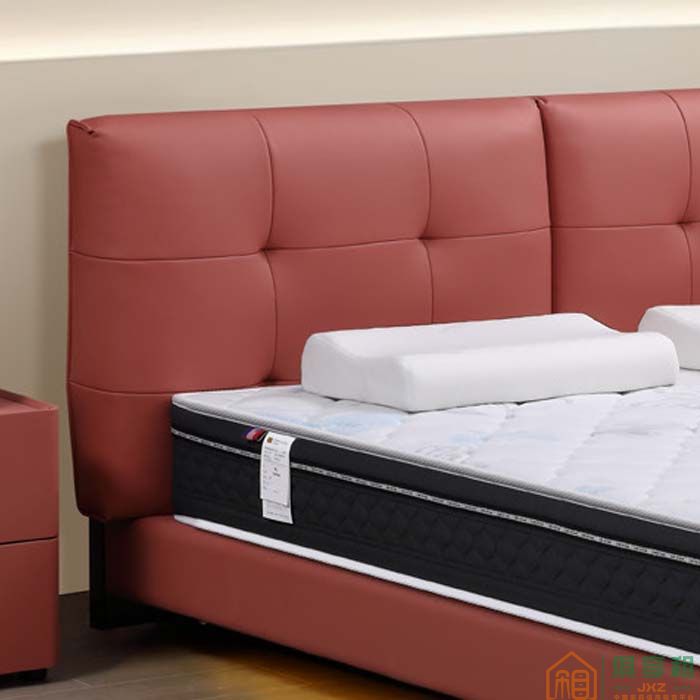 歌宝婷家具床系列现代意式简约轻奢齐边悬浮床双人床