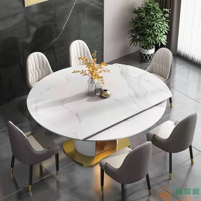 鹿仙森家具餐桌系列现代极简轻奢功能餐桌餐椅组合