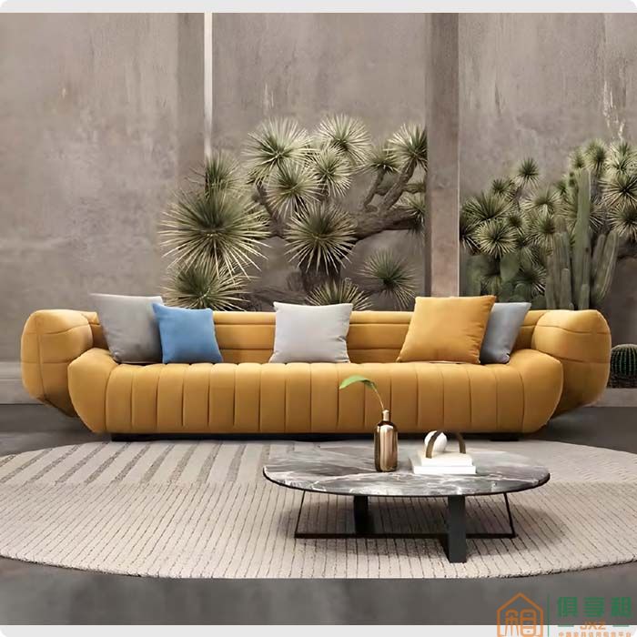 鹿仙森家具森现代意式极简沙发系列住宅沙发香蕉沙发
