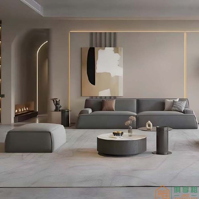 鹿仙森家具森现代意式极简沙发系列住宅沙发大马士革沙发