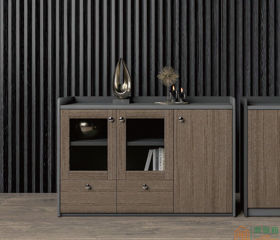 沃盛家具明哲系列現代簡約輕奢矮邊文件柜茶水柜