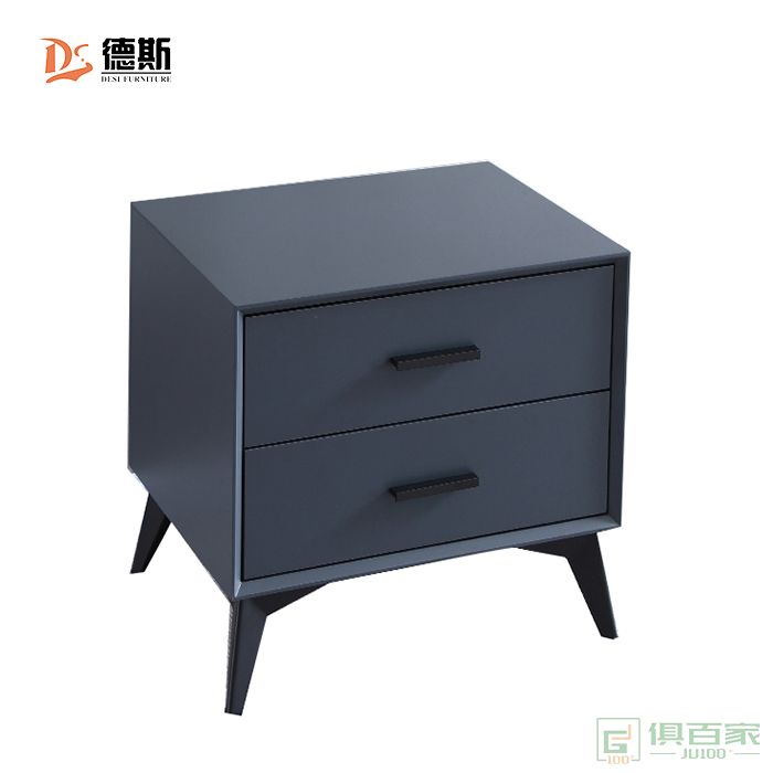 德斯家具双人床系列创意现代简约仿真皮双人床