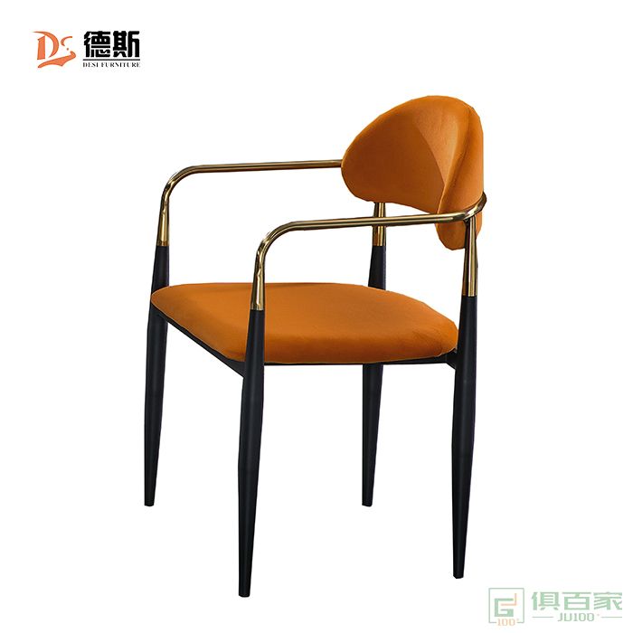 德斯家具书椅系列住宅沙发意式仿真皮休闲椅现代休闲客厅简约休闲椅