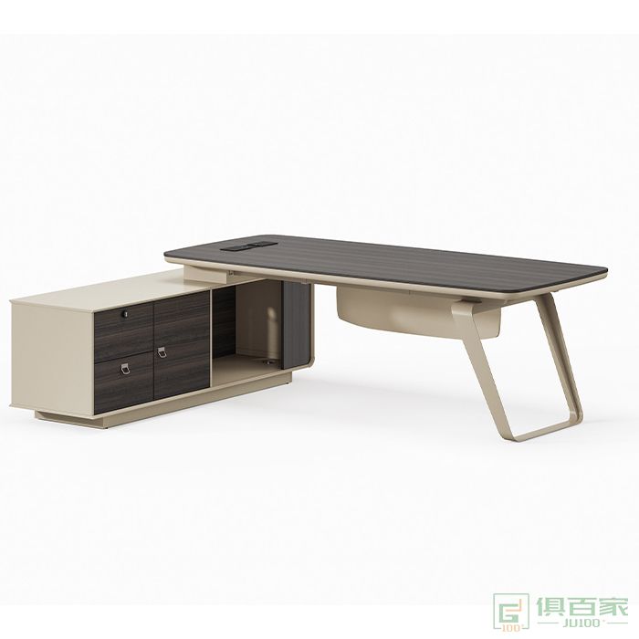 华优为品家具23玫瑰木系列大班台文件柜